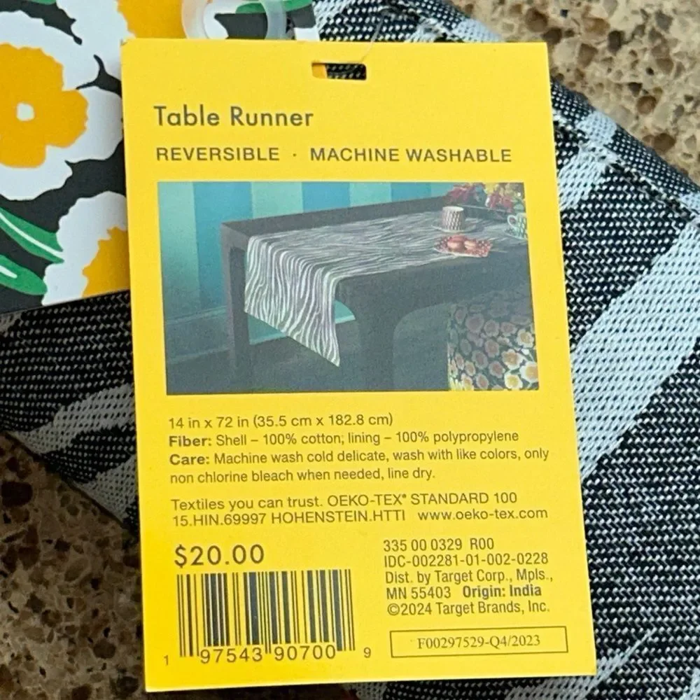 DVF 4 Target 🎯 Zebra 🦓 Stripe Table Runner Get Wild!
